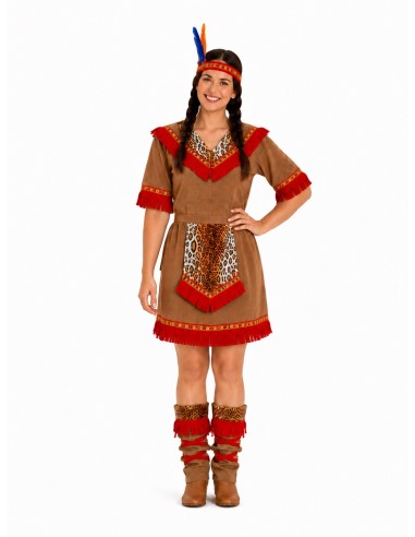 Déguisement Indienne Taille M | Costumes pour Adultes Le Roi du Carnaval
